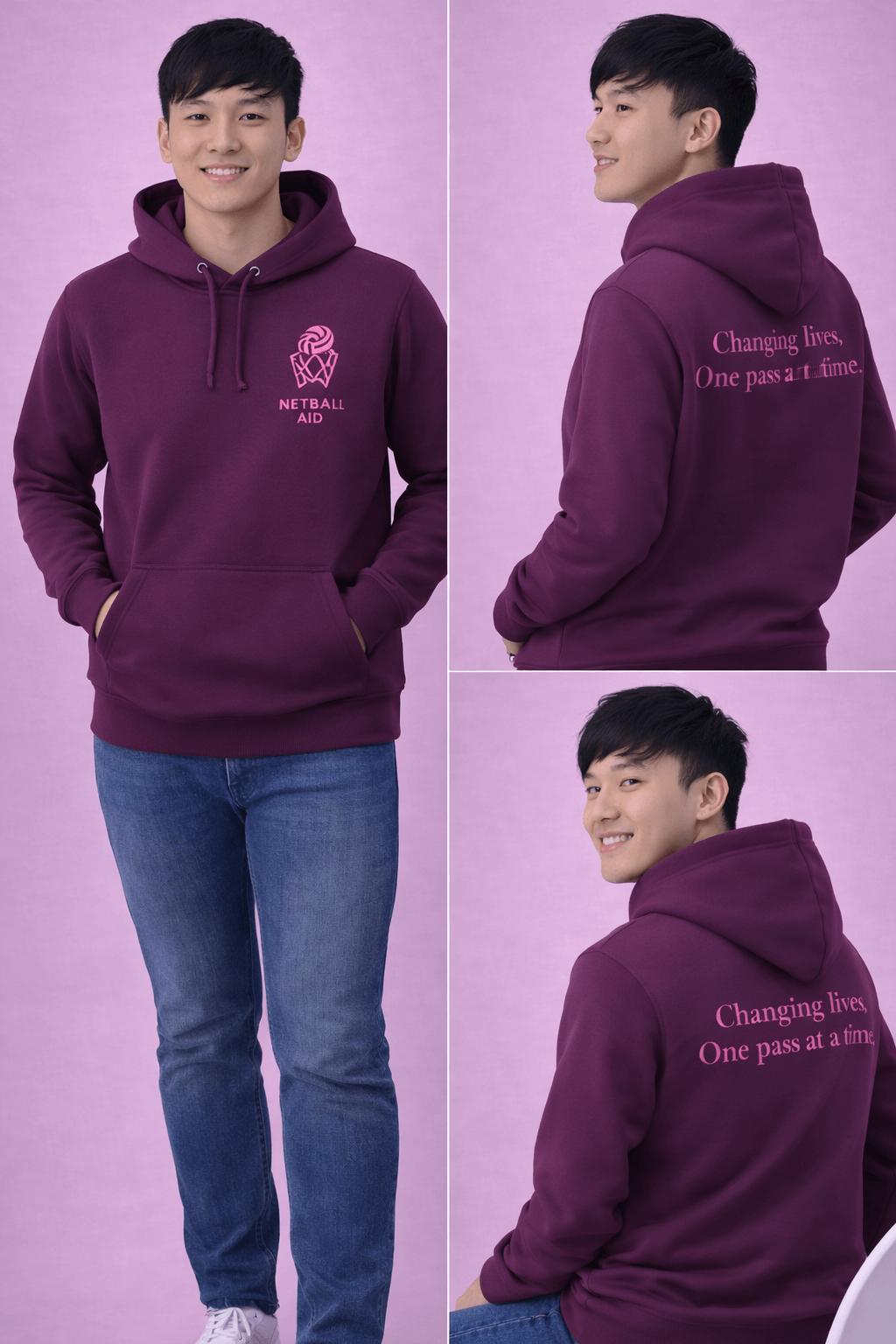 Netball Aid Signature Hoodie - Image 5