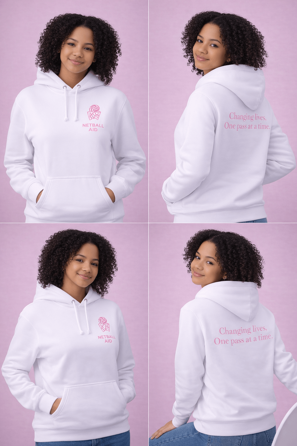 Netball Aid Signature Hoodie - Image 8